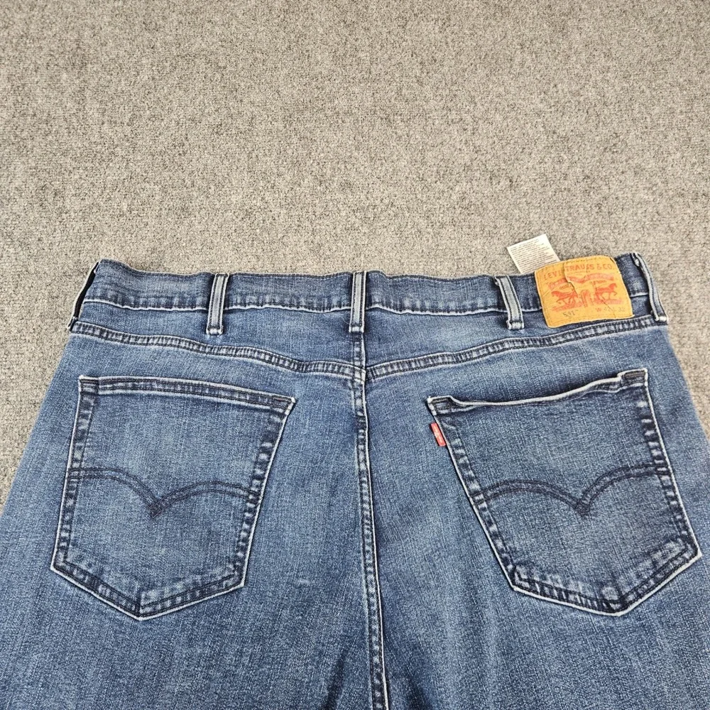 Levis Mens‎ 541 Athletic Taper Medium Wash Blue Denim Jeans W42 L32 Stretch
